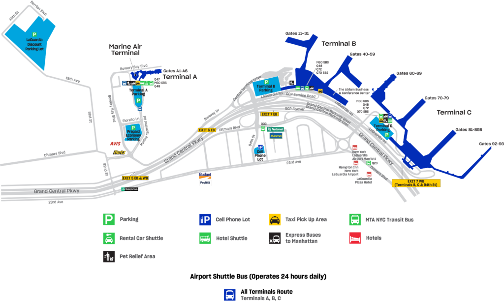 LGA-airport-map