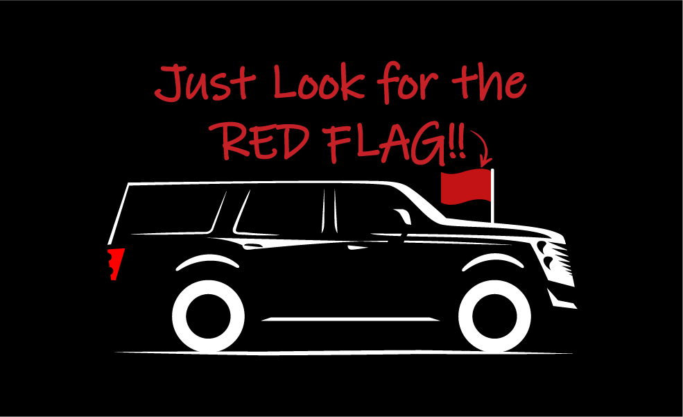 Sillhouette Red FlagSpace Drivers Unlimited Red Flag